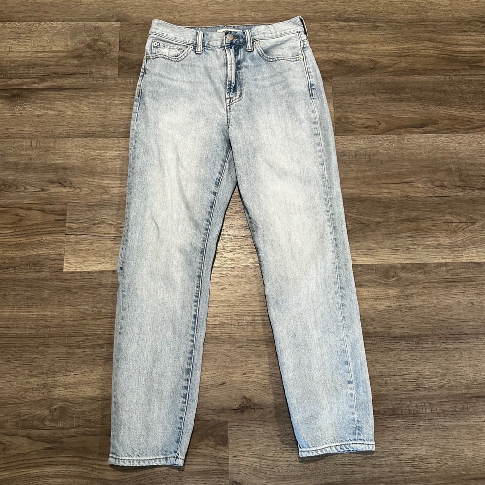 Madewell The Perfect Vintage Jean Light Wash High Rise Straight Leg Denim 27